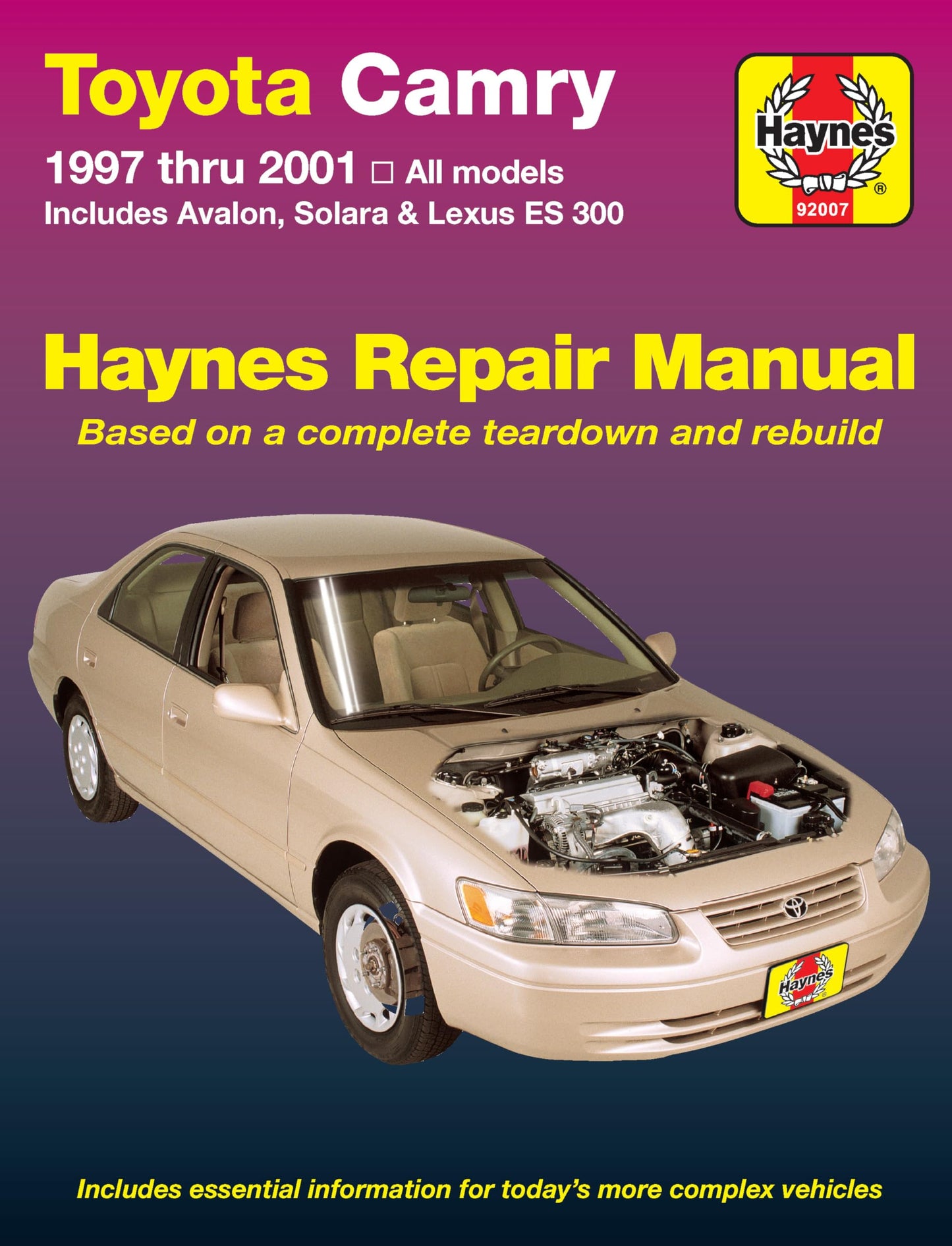 Toyota Camry Avalon Solara & Lexus ES 300 1997 thru 2001 Haynes Repair Manual