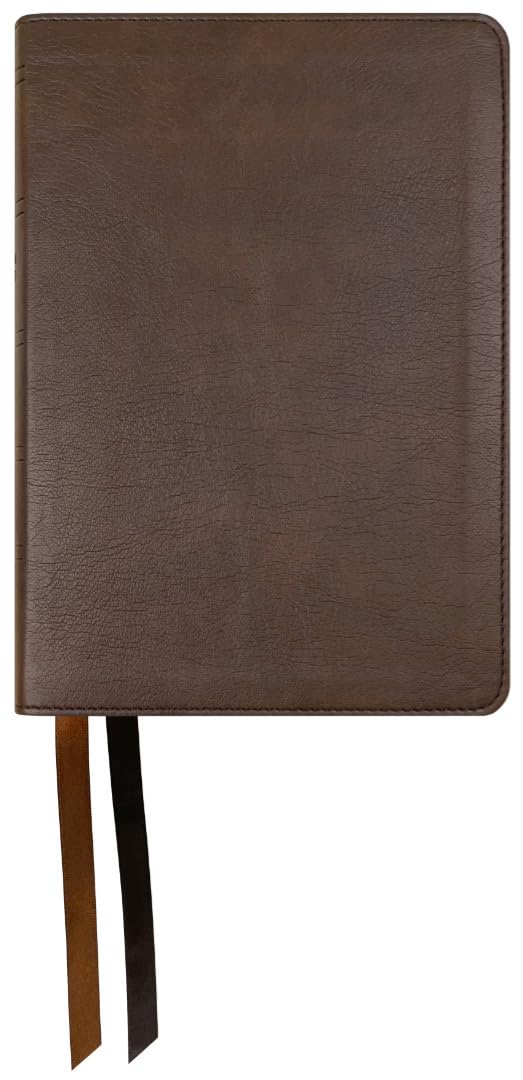 NASB Large Print Compact Bible, Dark Brown, Leathertex, 1995 text