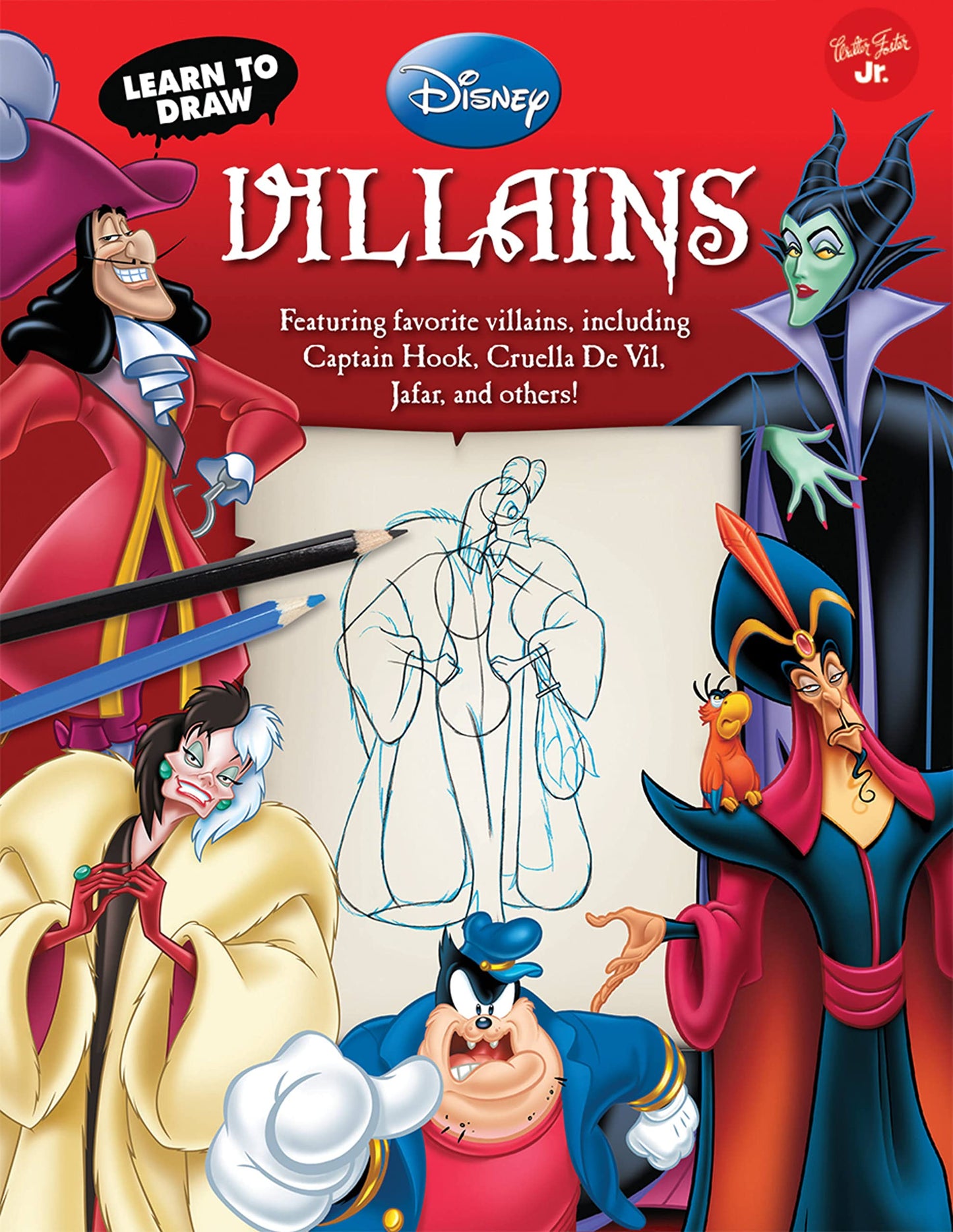 Walter Foster Jr Disney Learn to Draw Villains Book