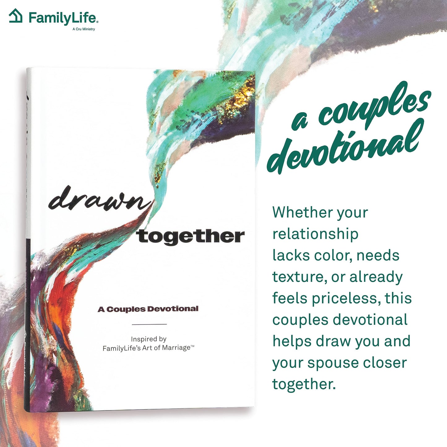 FAMILYLIFE Drawn Together: A Couple’s Devotional – Valentine’s Day Gifts for Him & Her – Christian Devotional for Married Couples