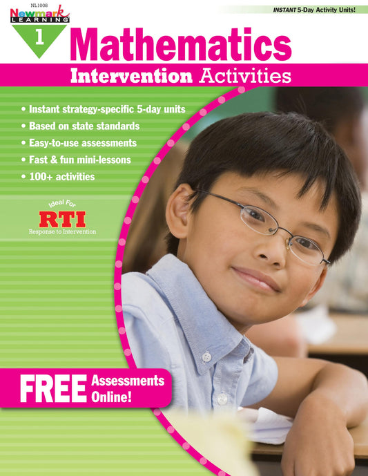 Intervention Activities for Math Grade 1 Book - 2982