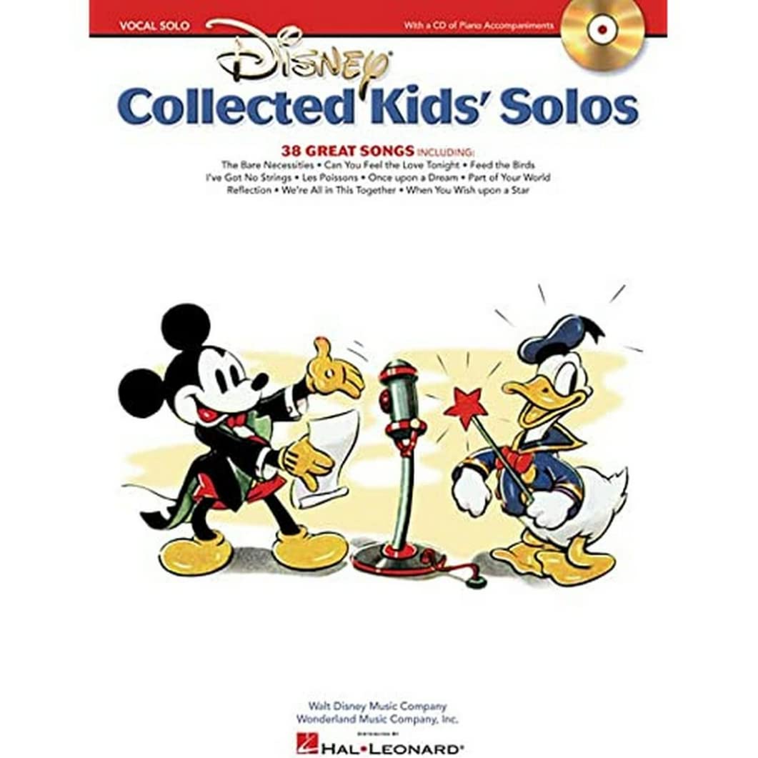 Disney Collected Kids Solos | Vocal Sheet Music Book for Young Singers with Online Piano Accompaniments | Disney Songs for Children | Practice Resource for Lessons Auditions School Performances