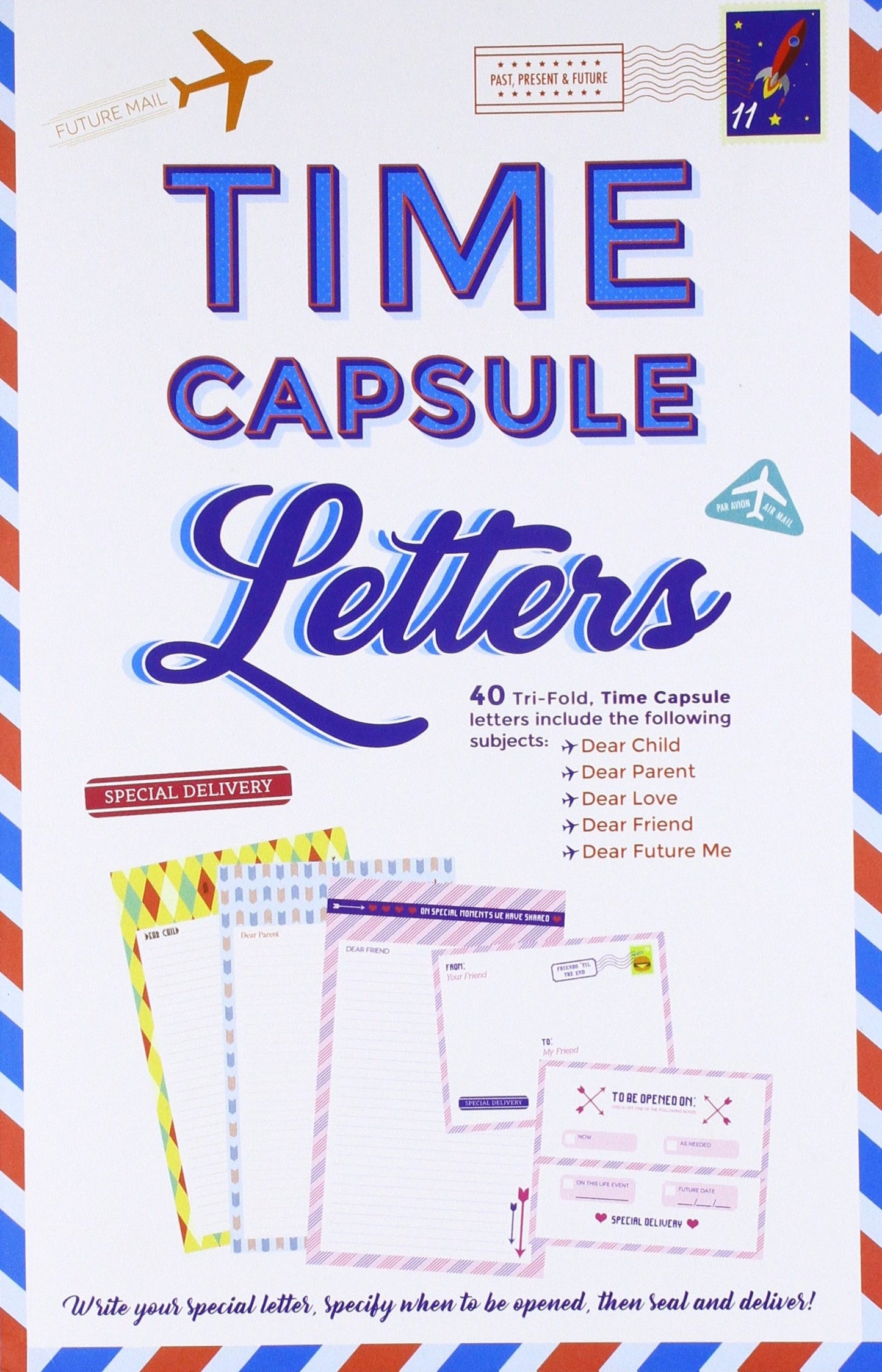 Piccadilly Time Capsule Letters | Read Me When Notes | Future Opening Letter Gifts | 40 Letters | 82 pages