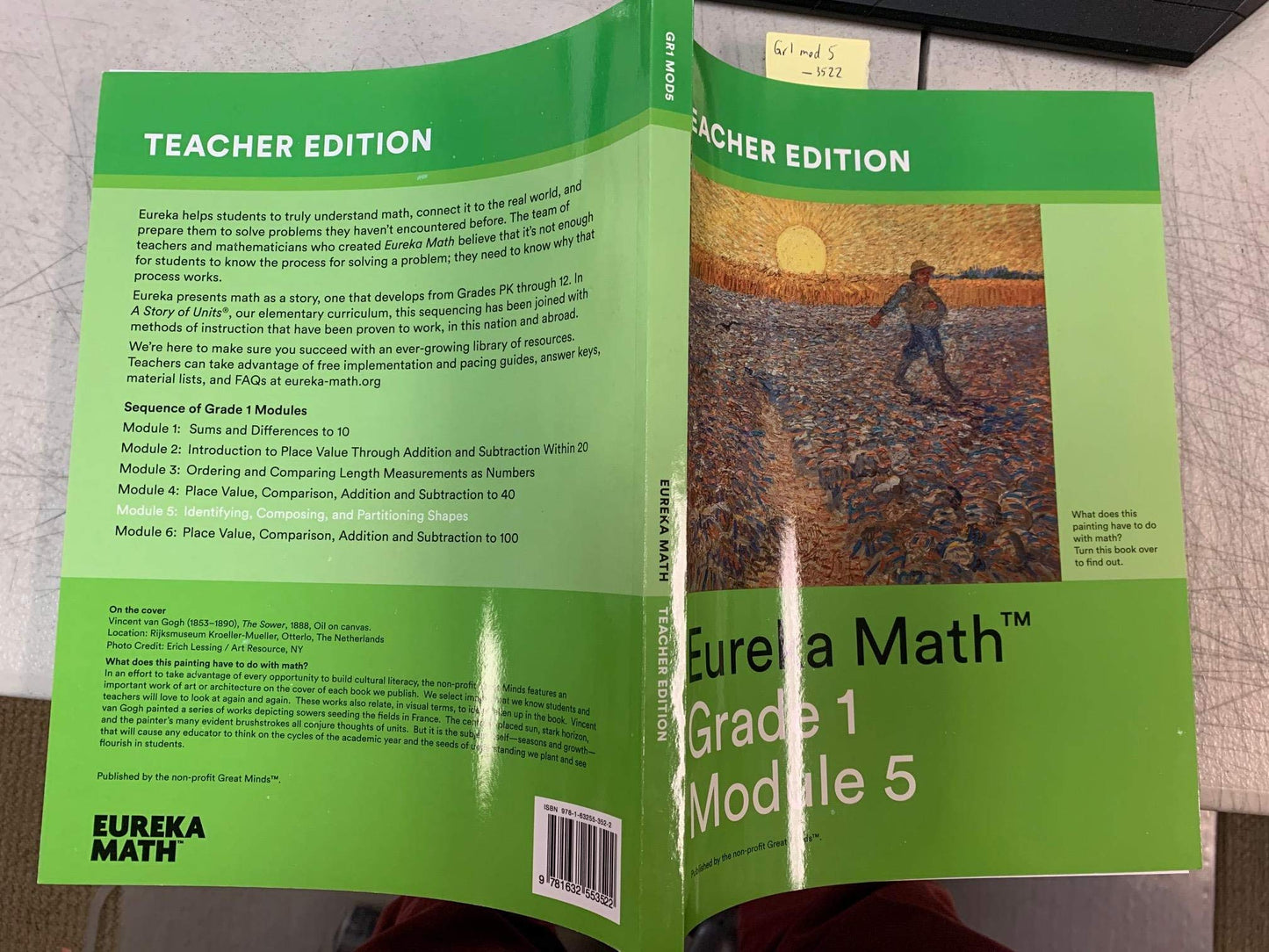 Eureka Math Teacher Edition Grade 1 Module 5, Identifying, Composing and Partitioning Shapes