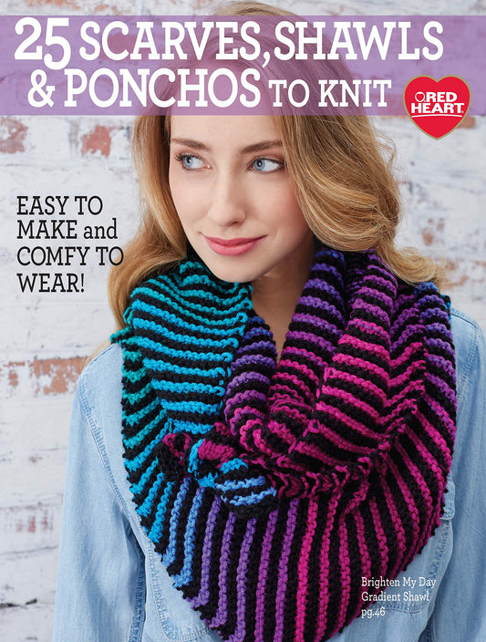 25 Scarves, Shawls, & Ponchos to Knit-Projects Feature Cables, Lace, Knit/Purl Textures, and More