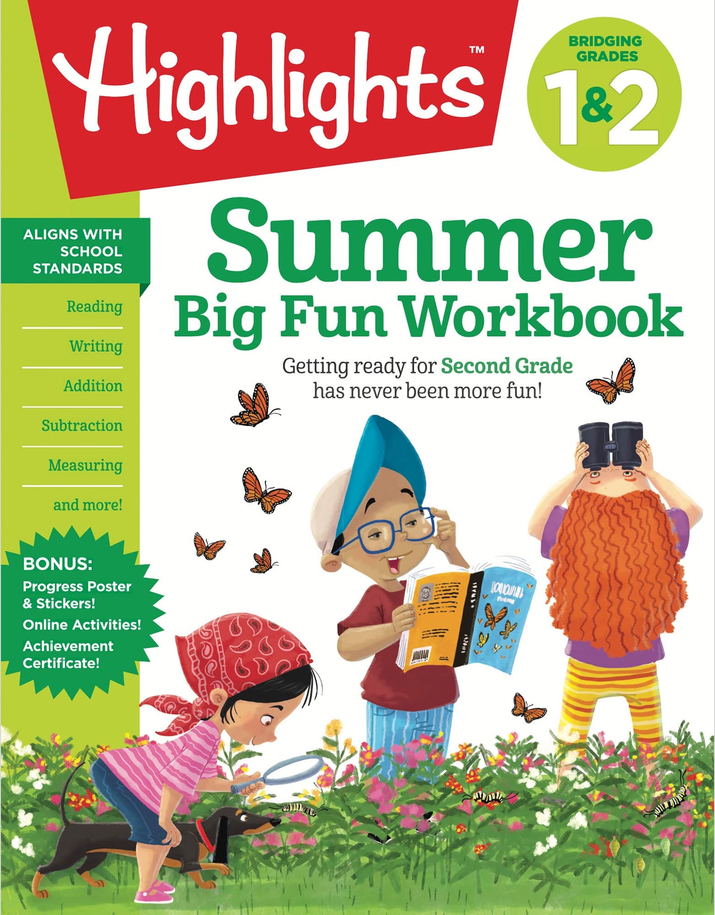 Summer Big Fun Workbook Bridging Grades 1 & 2: Summer Learning Prep for Spelling, Reading Comprehension, Language Arts and More, 1st Grade to 2nd Grade Summer Workbook (Highlights Summer Learning)