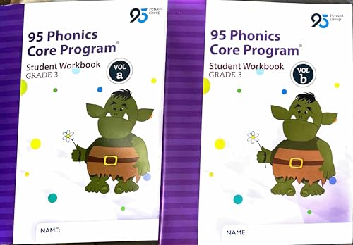 95 Phonics Core Program , Student Workbook, Grade 3 , Volumes a, b, c and d .