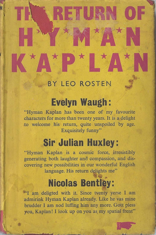 The Return of Hyman Kaplan