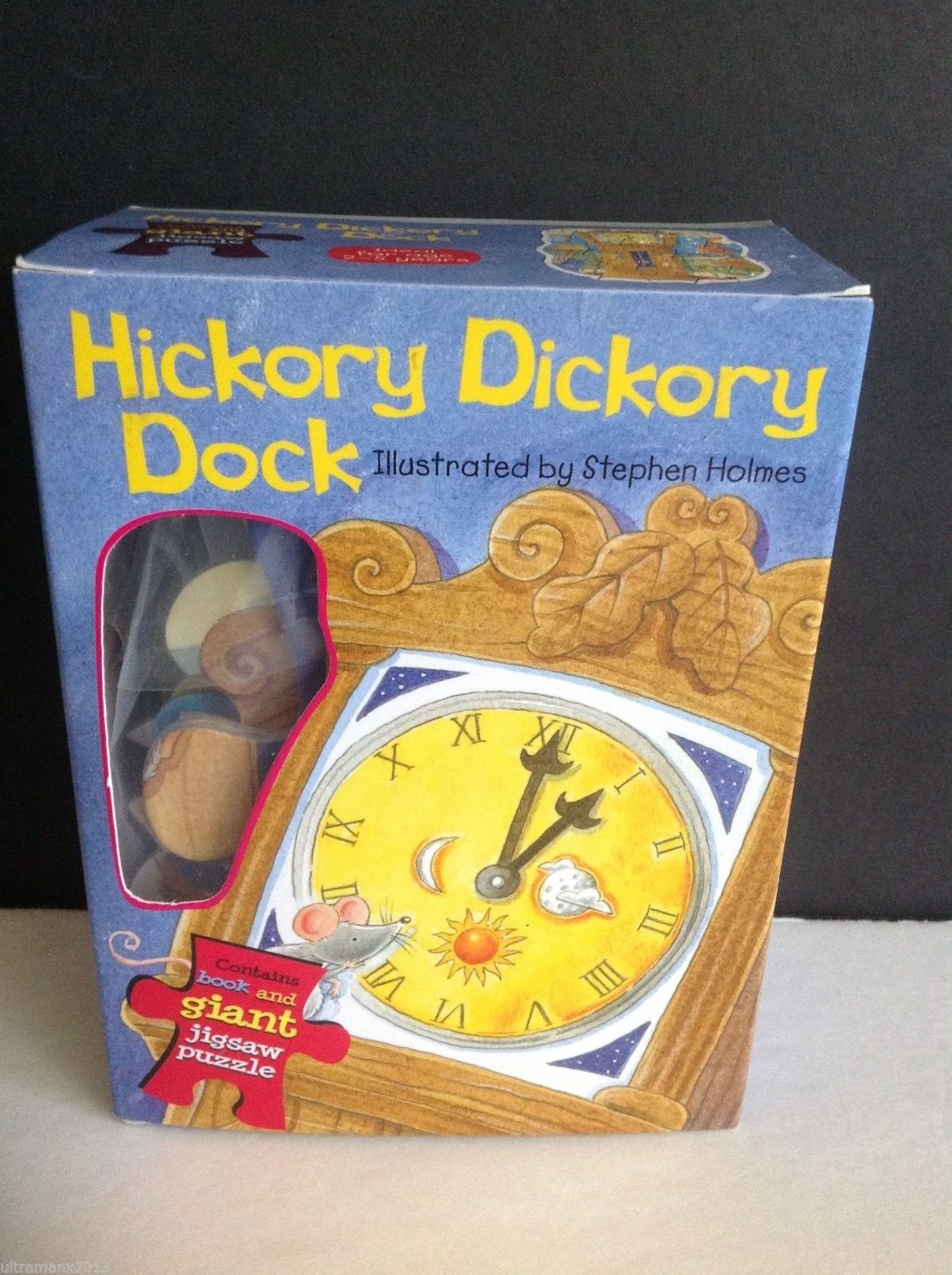 Hickory Dickory Dock Floor Puzzle and Book
