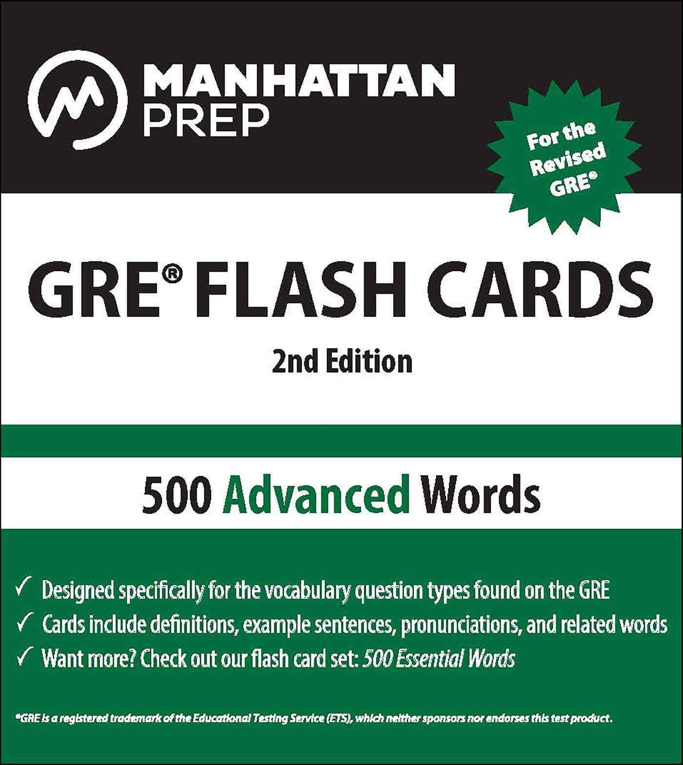 500 Advanced Words: GRE Vocabulary Flash Cards (Manhattan Prep GRE Strategy Guides)
