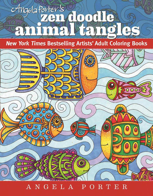 Angela Porter's Zen Doodle Animal Tangles: New York Times Bestselling Artists' Adult Coloring Books - 1145
