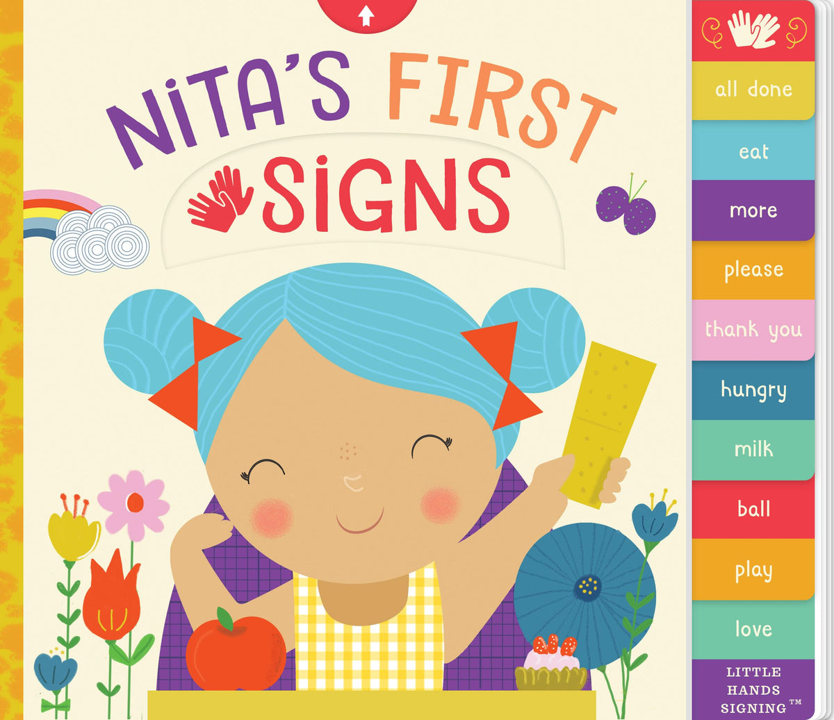 Nita's First Signs: An Interactive ASL Board Book (Little Hands Signing, 1) (Volume 1)
