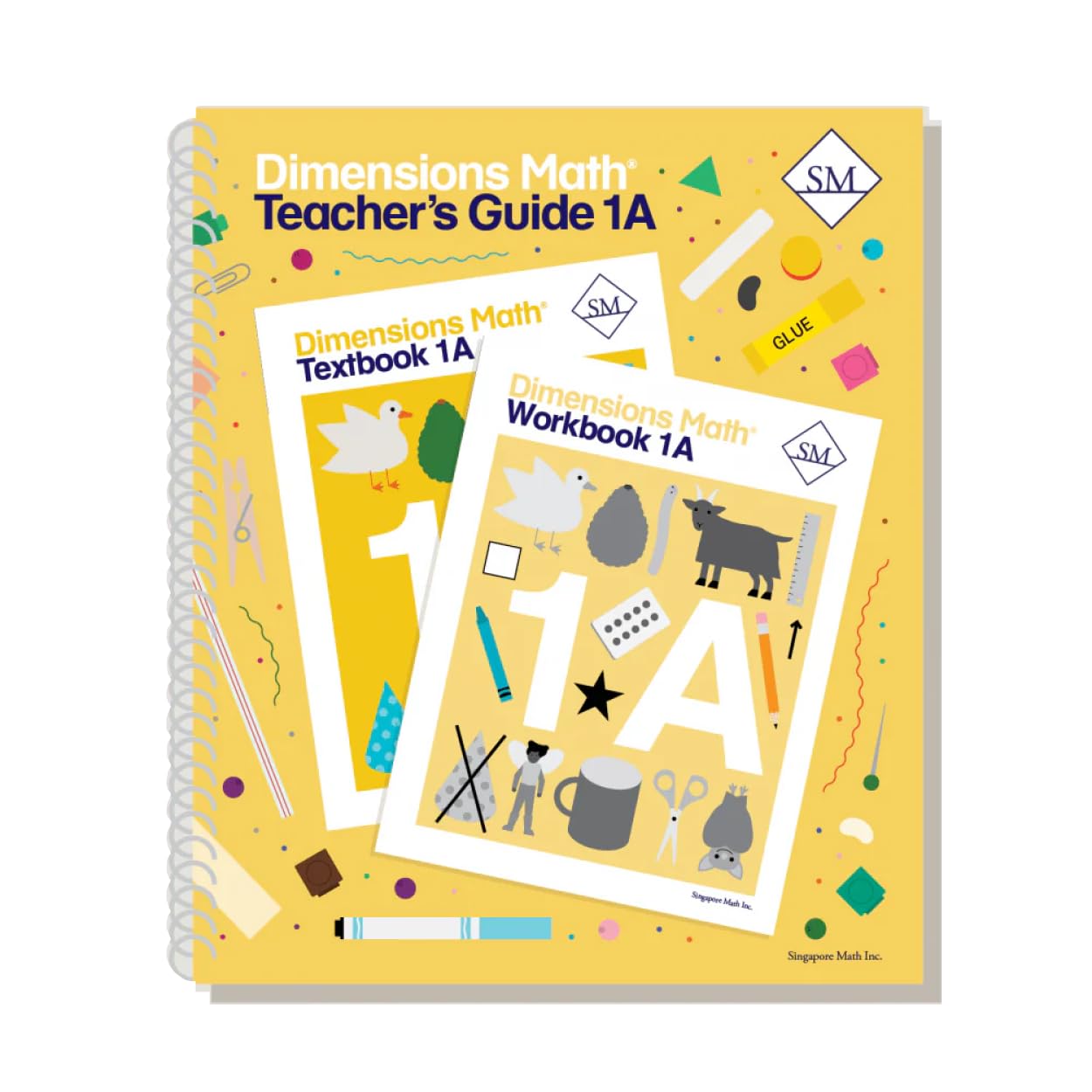 Dimensions Math Teacher's Guide 1A | Singapore Math Inc. [Spiral-bound]