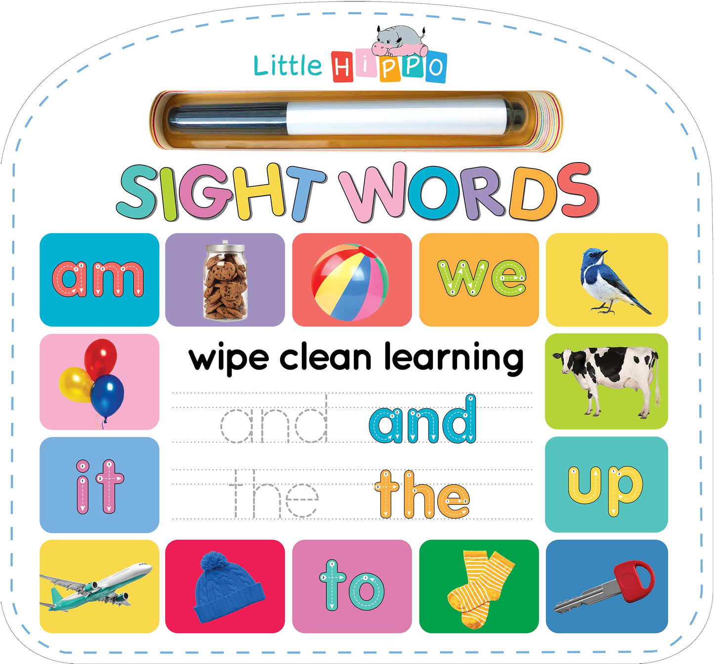 Write & Wipe Sight Words - Children's Novelty Learning Board Book - Wipe Clean - Educational (Wipe Clean First Skills Learning Series: Includes Dry-Erase Marker)