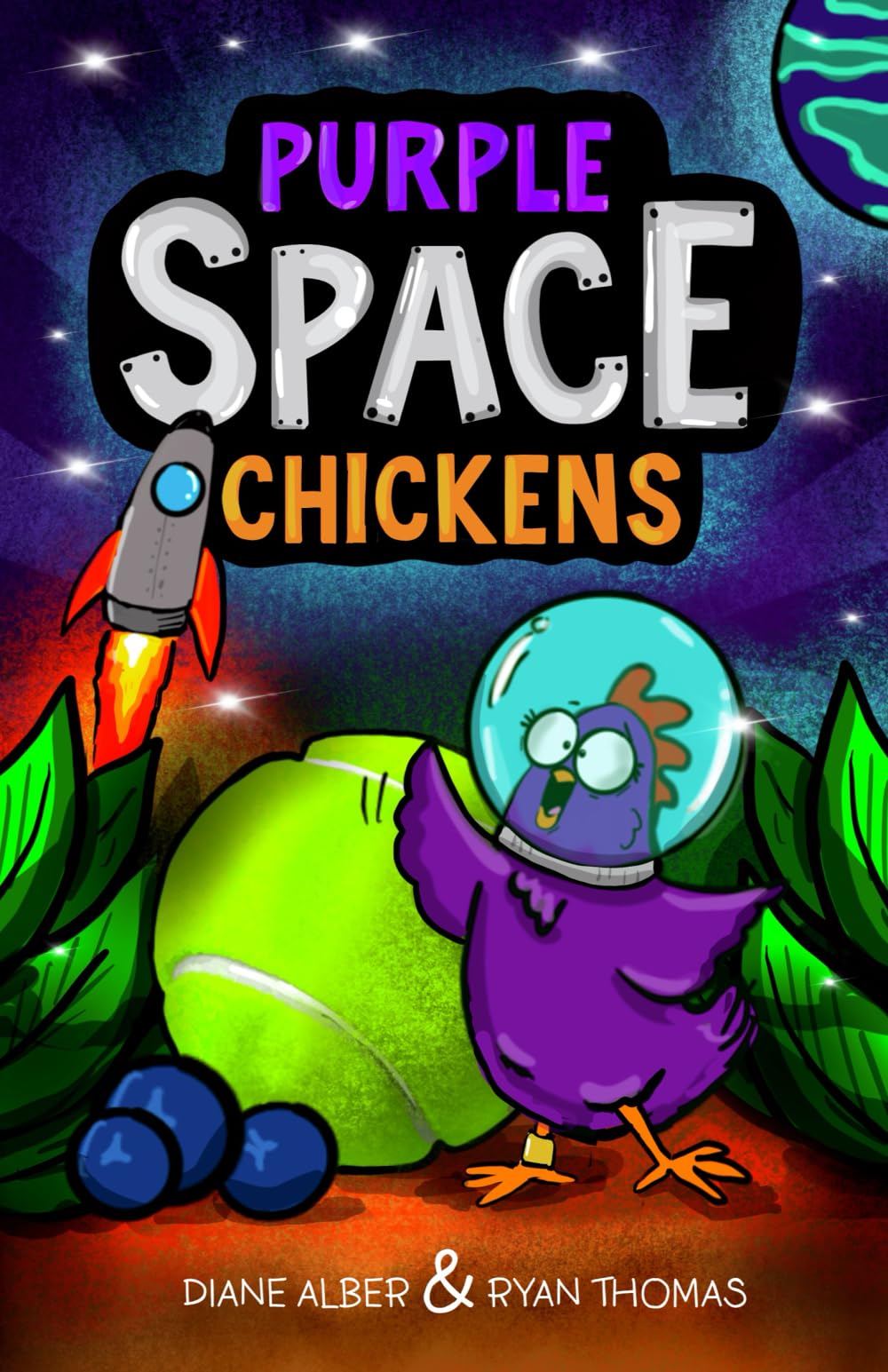 Purple Space Chickens (Purple Space Chickens: Dyslexia-Friendly Chapter Books for Kids Ages 6-10)
