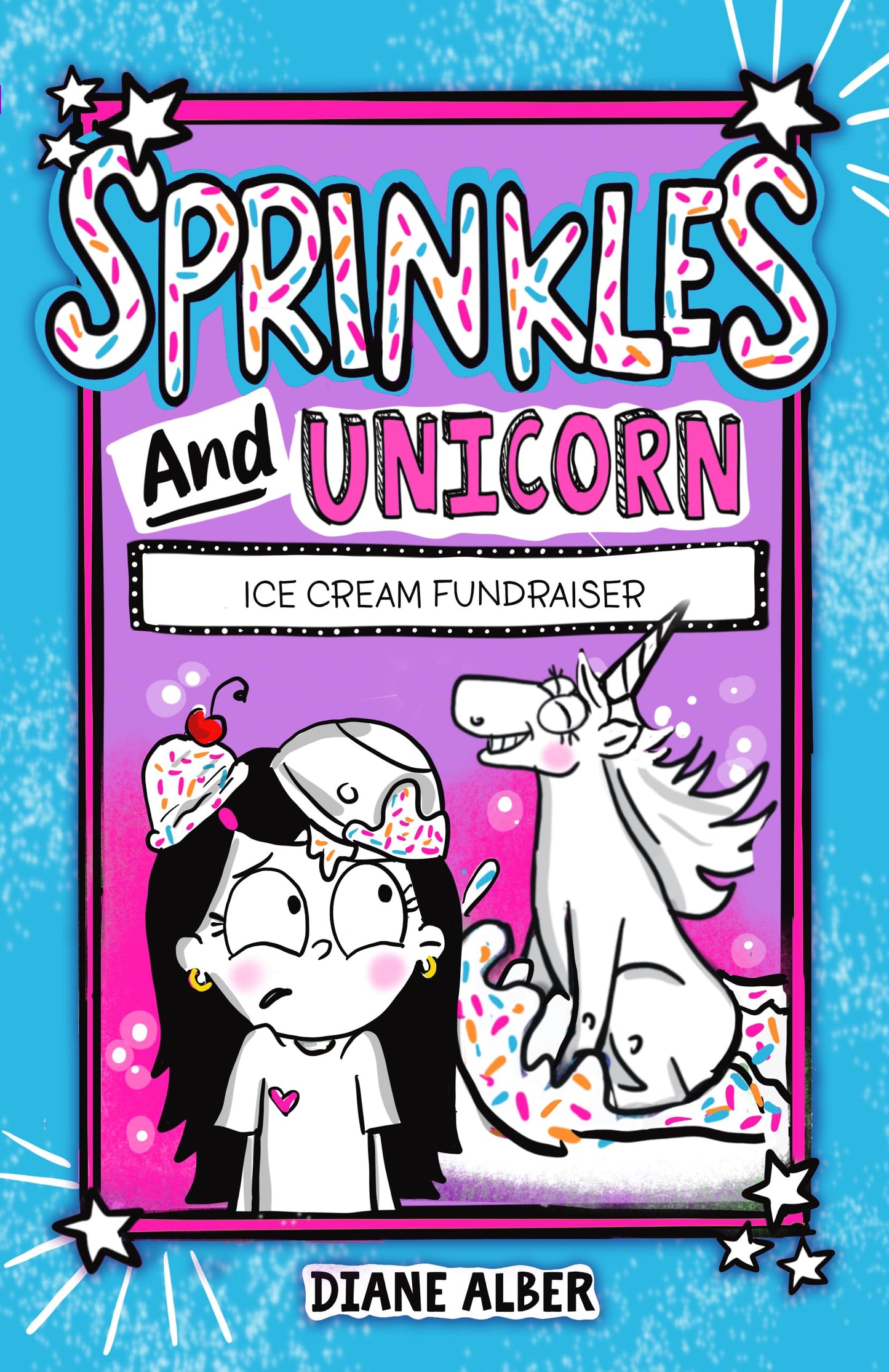 Sprinkles and Unicorn: Ice Cream Fundraiser (Sprinkles and Unicorn- (Dyslexia & ADHD Friendly, Funny, Illustrated Chapter Books for Kids Ages 6-10))