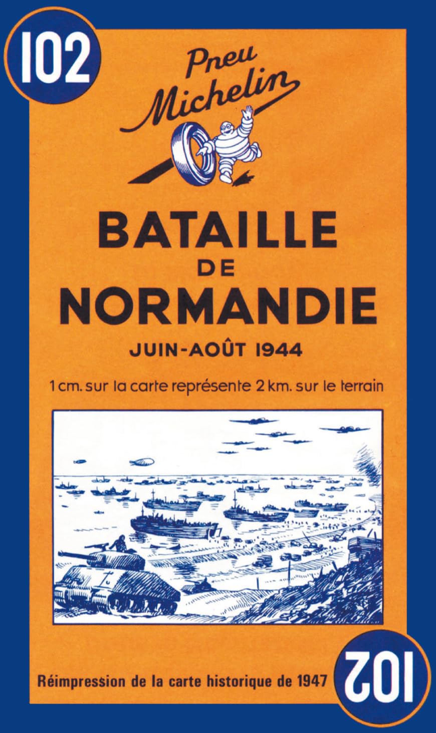 Michelin Battle of Normandy Map No.102