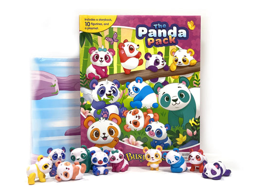 Phidal The Panda My Busy Books - Storybook, 10 figurines, playmat - 3251