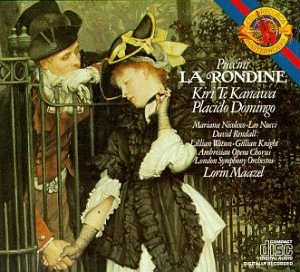 Puccini - La Rondine / Te Kanawa · Doningo · Nicolesco · Nucci · Rendall · L. Watson · G. Knight · LSO · Maazel - 7045