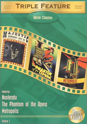 Horror Classics Triple Feature, Vol. 1 (Metropolis (1927) / Nosferatu (1922) / The Phantom of the Opera (1925) [DVD]