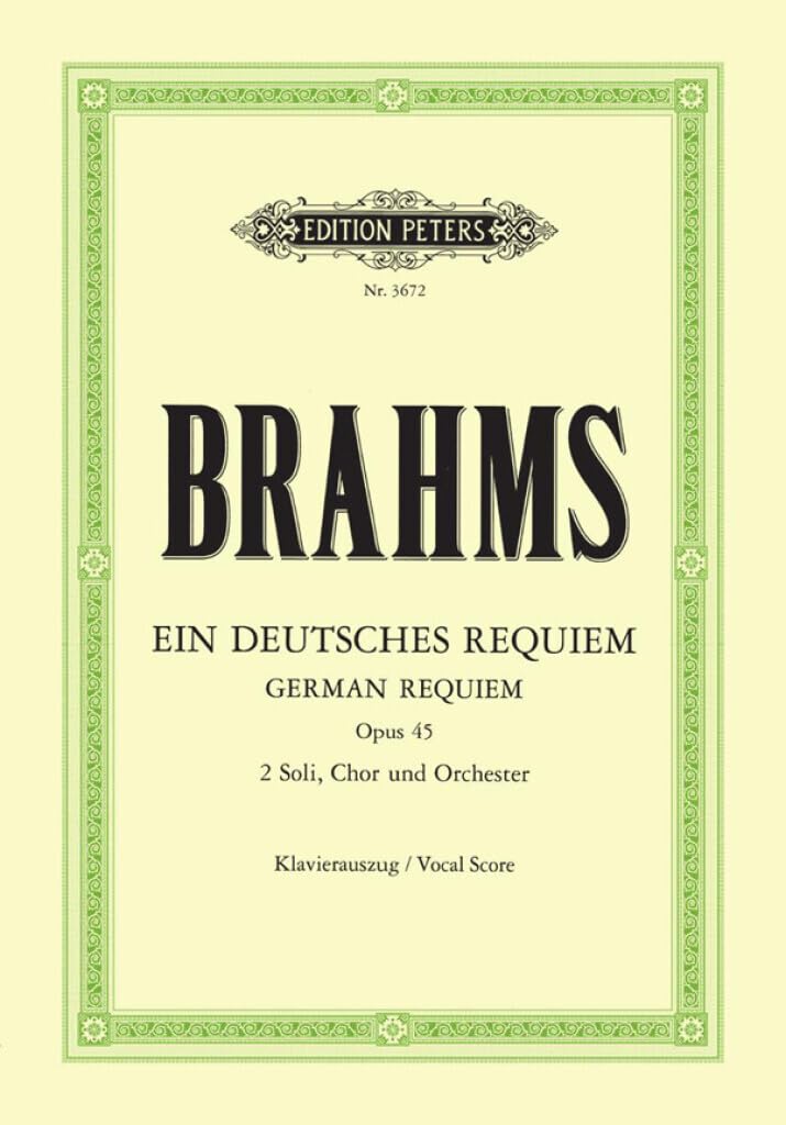 Ein deutsches Requiem Op. 45 (German Edition)