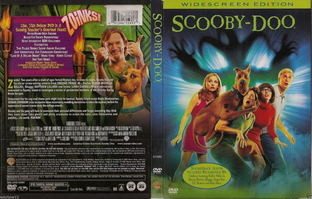 Scooby-Doo: The Movie (Widescreen) [DVD] (2002) Sarah Michelle Gellar