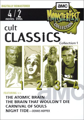 AMC Monsterfest Collection - Cult Classics, Vol. 1 (The Atomic Brain / The Brain That Wouldn't Die / Carnival of Souls / Night Tide) [DVD] - 80