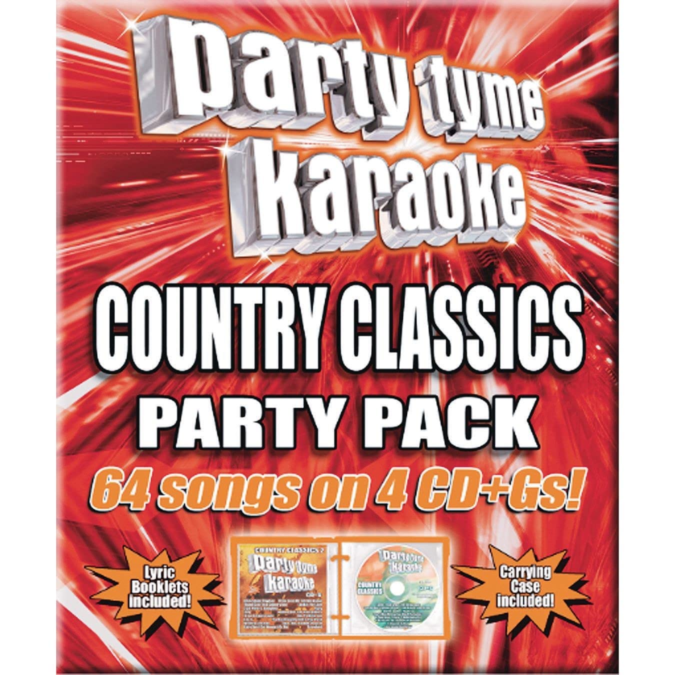 Party Tyme Karaoke - Country Classics Party Pack (64-song Party Pack)[4 CD] - 275