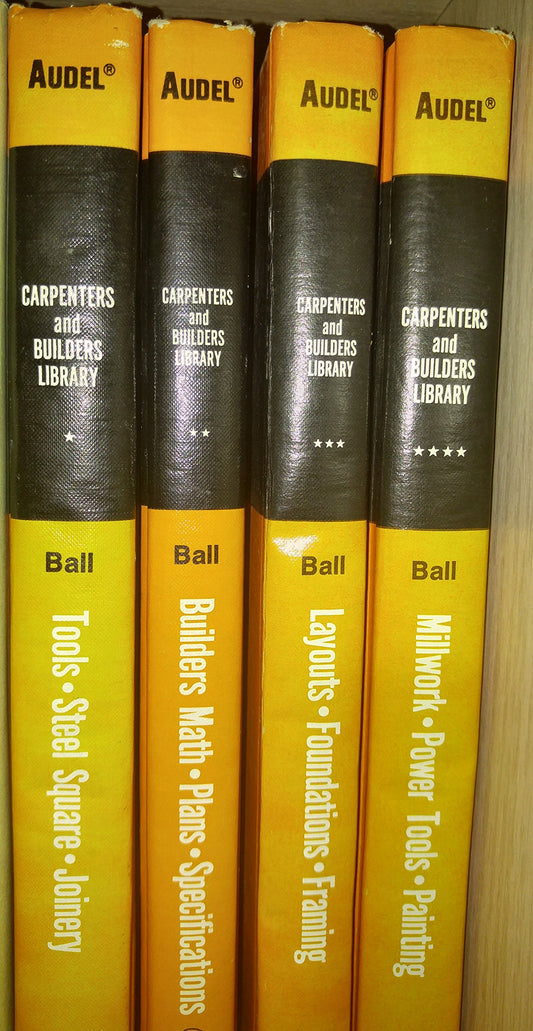 Audels Carpenters and Builders Library in 4 Volumes - 2102