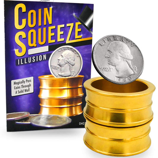 Magic Makers Coin Squeeze Illusion - Easy To Master Magic - 9160