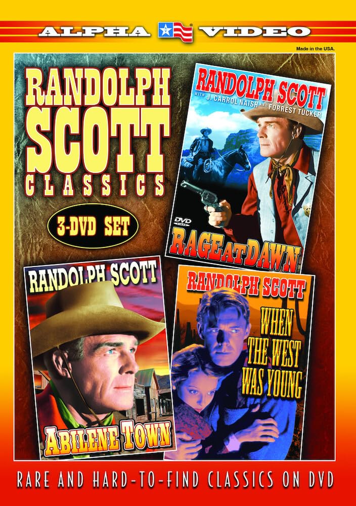 Randolph Scott Classics: Rage At Dawn (1955) / When The West Was Young (1932) / Abilene Town (1946) (3-DVD)