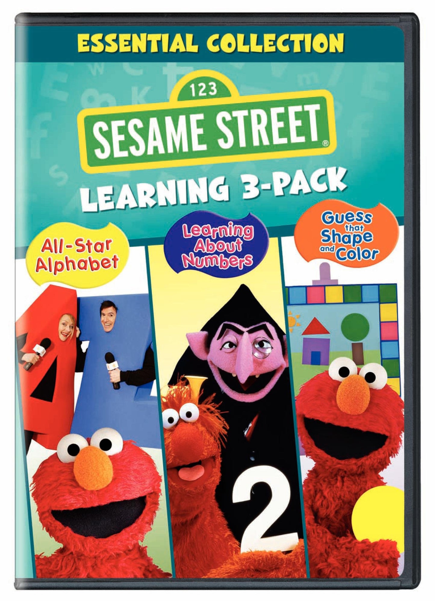 Sesame Street Learning 3-Pack (All-Star Alphabet / Learning About Numbers / Guess That Shape and Color)
