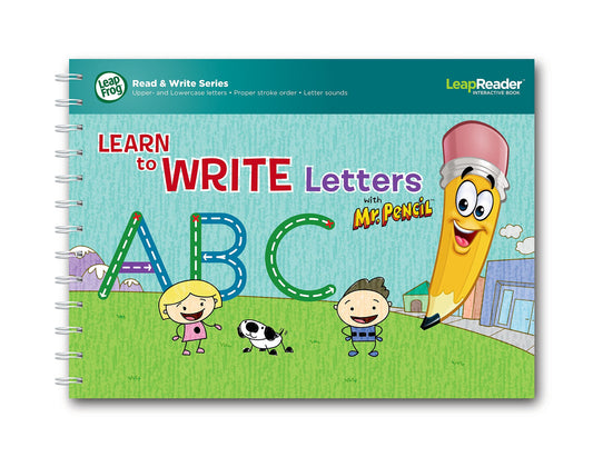 LeapFrog LeapReader Book Learn to Write Letters with Mr. Pencil - 3993