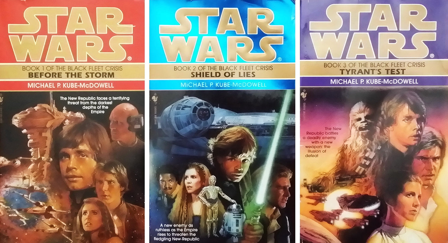 Star Wars The Black Fleet Crisis Boxed Set (Books 1-3) Before the Storm, Shield of Lies, & Tyrant's Test [1997]