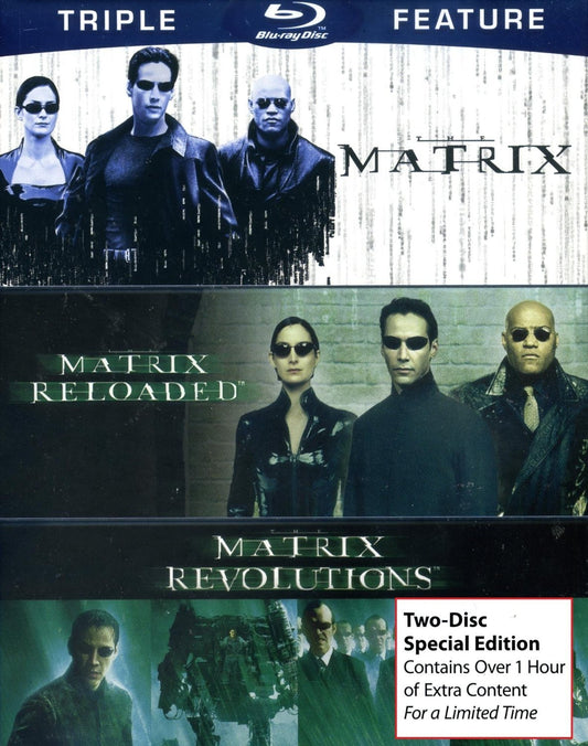 The Matrix Triple Feature (The Matrix / The Matrix Reloaded / The Matrix Revolutions) [Blu-ray]