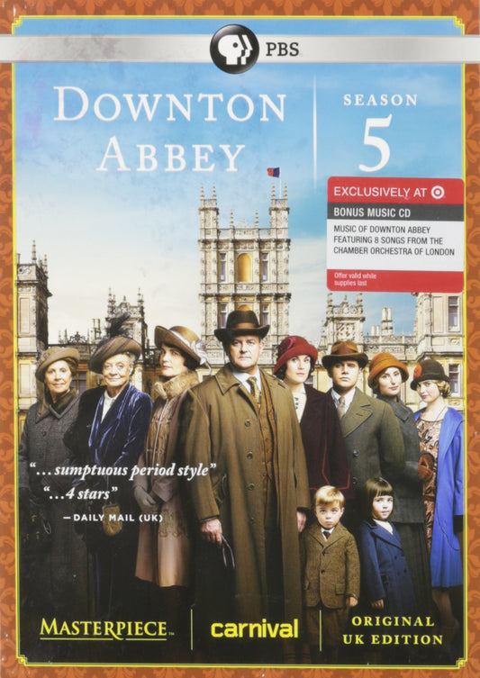 Masterpiece: Downton Abbey Season 5 Including a Bonus Music CD "The Music of Downton Abbey" {Limited Edition} - 2757