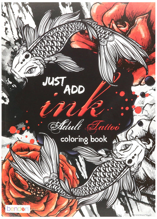 Bendon 40759 Tattoos Advanced Coloring Book
