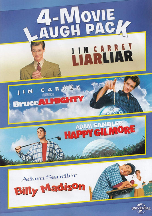 4-Movie Laugh Pack: Liar Liar / Bruce Almighty / Happy Gilmore / Billy Madison - 8981