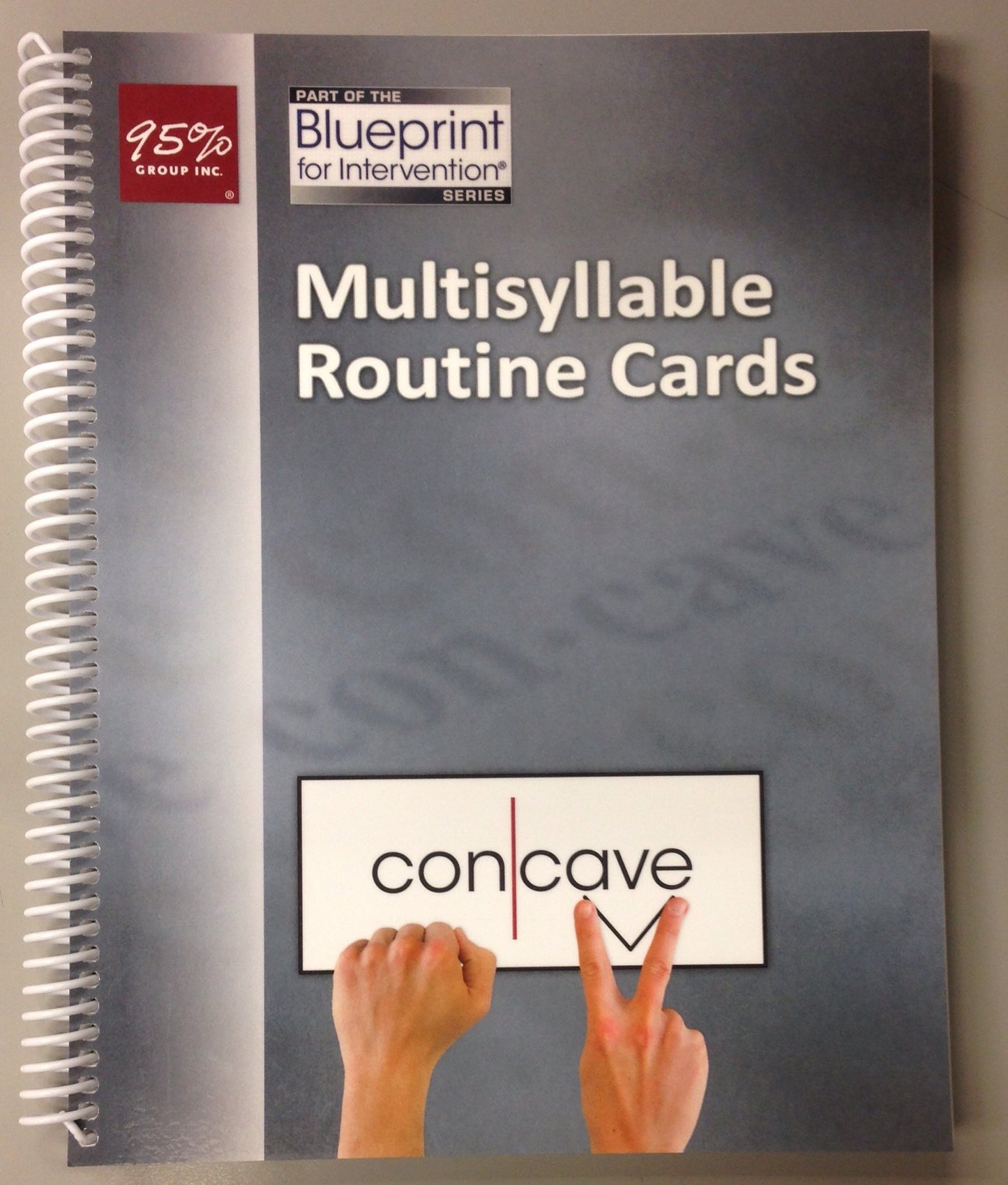 95 Percent Group Inc. - Concave - Multisyllable Routine Cards - Part of the Blueprint for Intervention Series - 8620