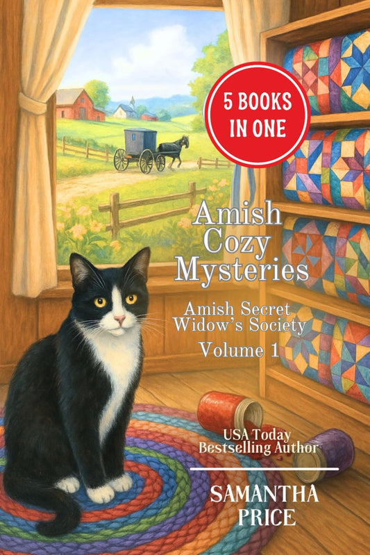 Amish Cozy Mysteries: 5 Books-in-1: The Amish Widow, Hidden, Accused, Amish Regrets, Amish House of Secrets (Amish Widow Mysteries Boxed Set) - 6986