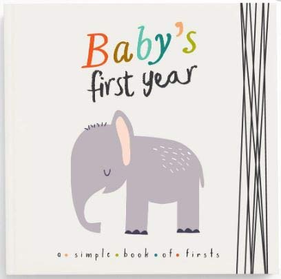 Baby Journal and Photo Album - Baby Books First Year Memory Book - Baby Memory Book of Firsts - Animal Lover Elephant - 4653
