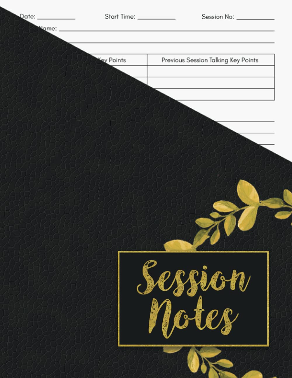 Session Notes Notebook: Customized Log Book To Record Client Problems, Progress, Plans For Psychotherapists, Session Notebook For Therapists, Counselors, Coaches