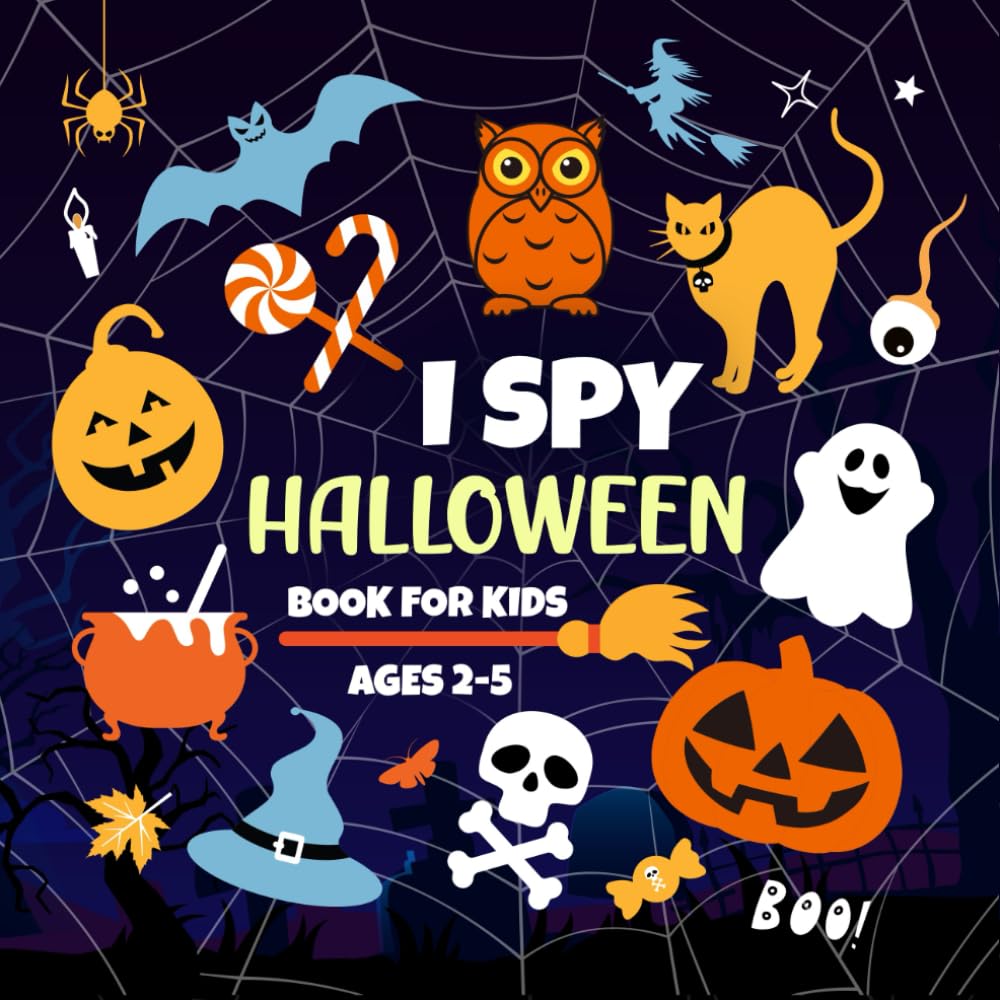 Halloween Party Favors: I Spy Halloween Book For Kids Ages 2-5: A Fun Activity Book with Spooky Guessing Games for Toddlers, Preschool & Kindergarten | Halloween Gifts for Kids