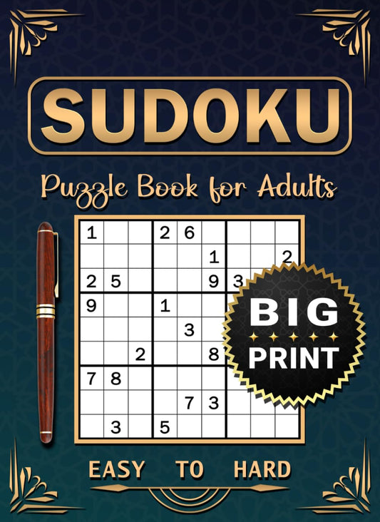 2024 Sudoku Book for Adults: Sudoku Puzzles for Adults Large Print, Easy to Hard with full Solutions. - 1117