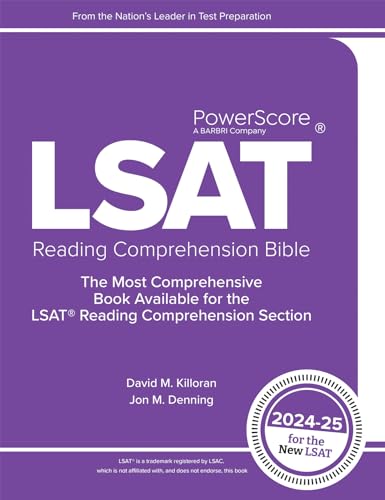 The PowerScore LSAT Reading Comprehension Bible 2025-2026: Self-Study Prep Strategies for the Reading Comprehension Section of the New LSAT