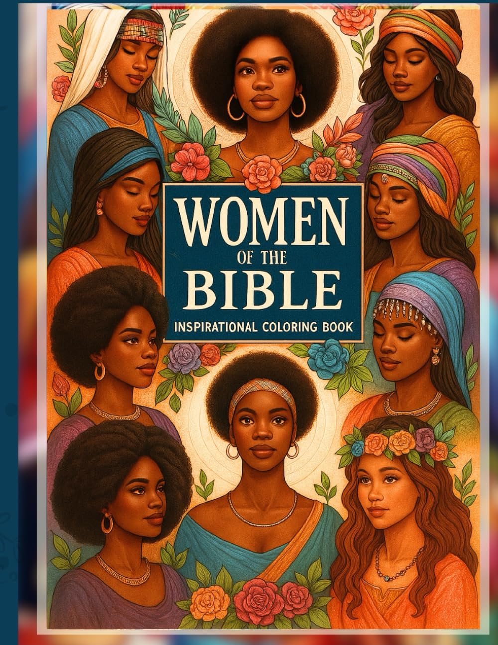 Women of the Bible: An Inspirational Coloring Book: Featuring African American Women with Christian Affirmations - 6874