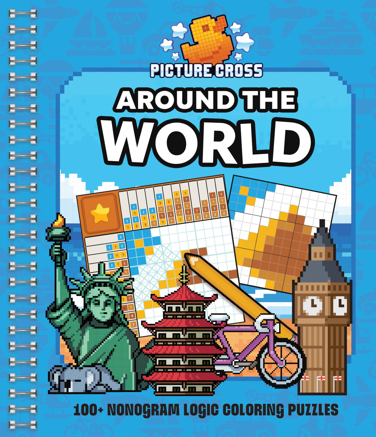 Picture Cross Around the World: 100+ Nonogram Logic Coloring Puzzles