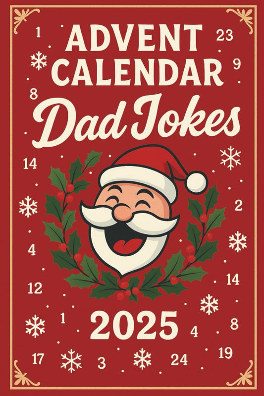 Advent Calendar - Dad Jokes: 25 Days of Festive Fun | Clean Humor for Adults & Families | Great Gift for Men and Women