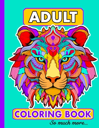 Adult Coloring Book Stress Relieving Designs, Animals, Mandalas, Plants, Patterns, Still Life, and So Much More - 6479