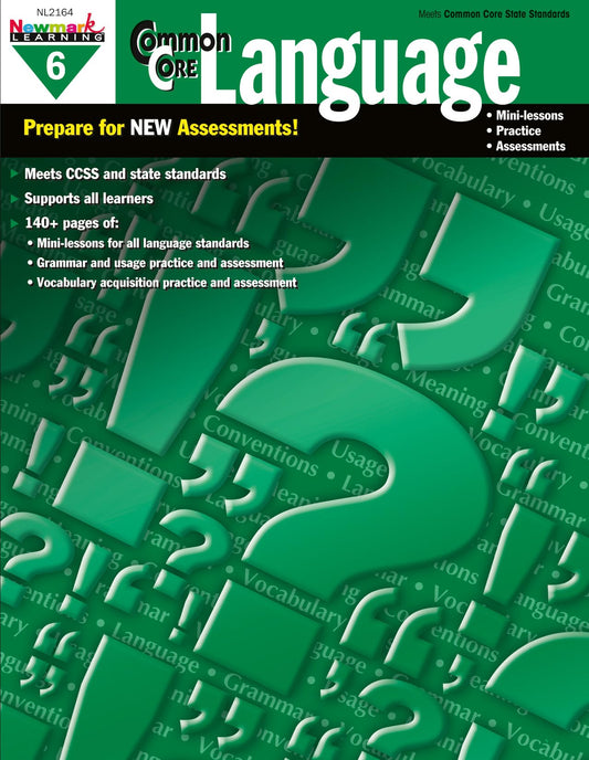 Newmark Learning Grade 6 Common Core Practice Language Book (CC Language) - 1563